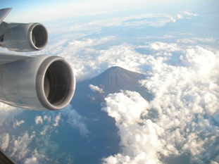 上空から見た富士山ー２.JPG